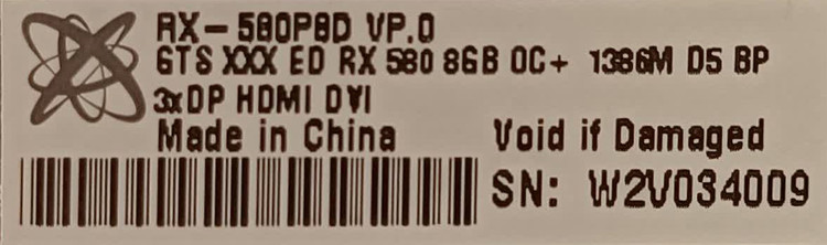 کارت گرافیک استوک وارداتیXFX Radeon RX 580