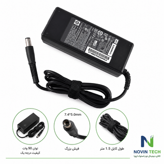 شارژر لپ تاپ اچ پی HP 19V 4.74A 90W فیش بزرگ 7.4×5.0 میلیمتر | اورجینال Grade A
