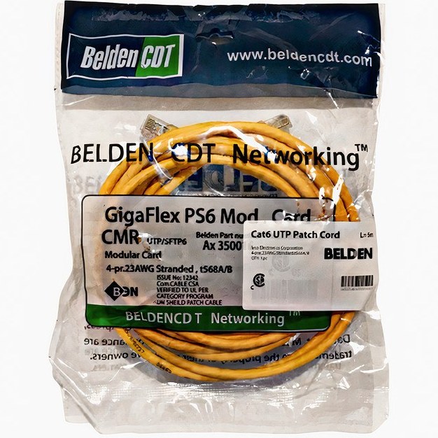 کابل شبکه بلدن مدل Cat6 UTP طول ۱۰ متر