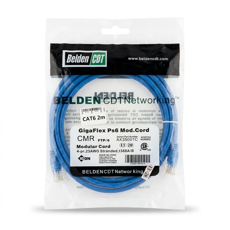 کابل شبکه 2 متری CAT6 بلدن BELDEN
