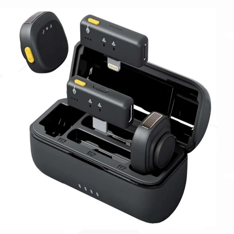 SX27 Wireless Lavalier Microphone with Type-C & Lightning Receiver