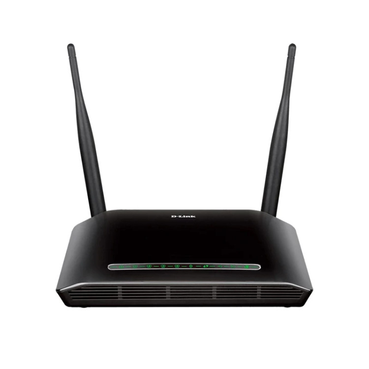 مودم روتر ADSL2+ بیسیم D-Link DSL-2750E Wireless N300 | چهار پورت LAN | دو آنتن 5dBi