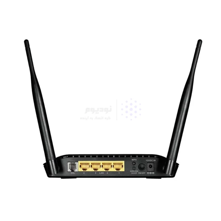 مودم روتر ADSL2+ بیسیم D-Link DSL-2750E Wireless N300 | چهار پورت LAN | دو آنتن 5dBi