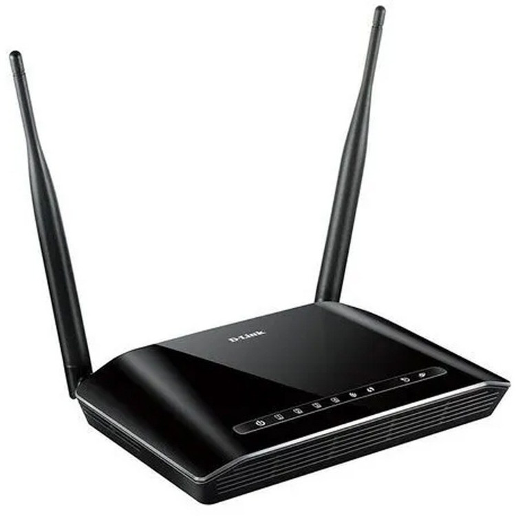 مودم روتر ADSL2+ بیسیم D-Link DSL-2750E Wireless N300 | چهار پورت LAN | دو آنتن 5dBi